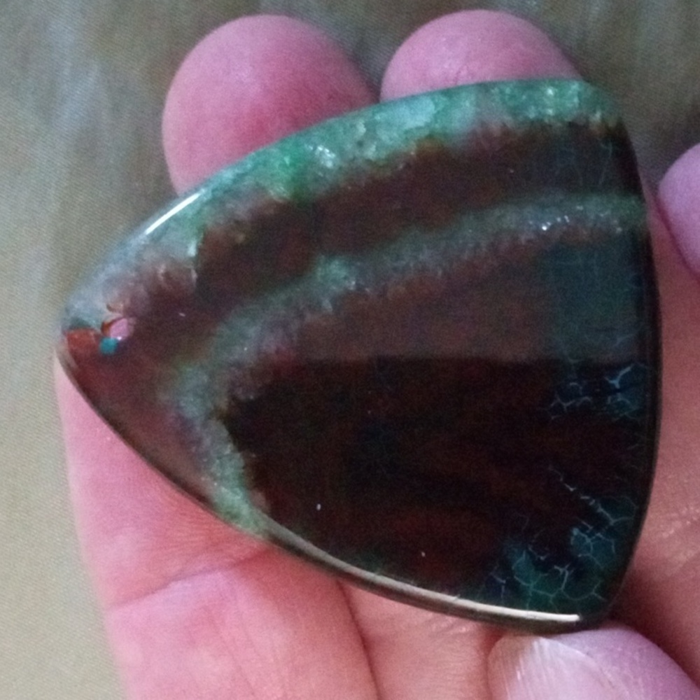 Fire Agate Quartz Pendant